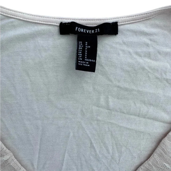 Baby Pink Low Cut Top with Ruffles long sleeve top, Size Small - Picture 4 of 7